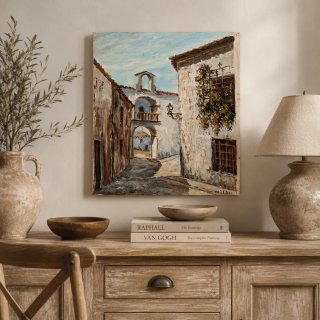 Cuadro al óleo vintage firmado