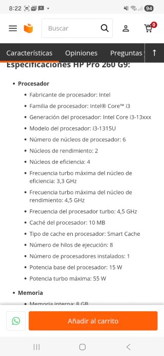Mini PC HP Pro 260 G9 CAMBIO
