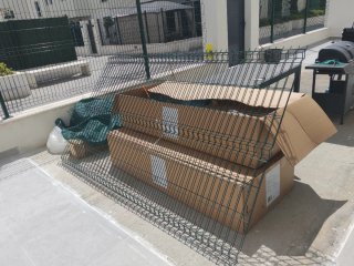 Vallas metálicas Hércules verdes 2.5x1.5m + postes