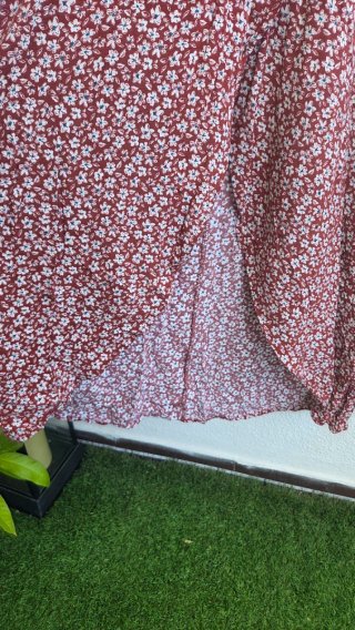 Vestido largo midi Pull&Bear