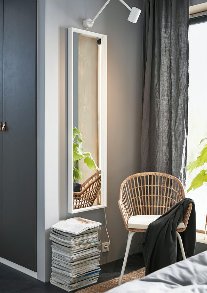 Espejo blanco  NISSEDAL IKEA 40x150 cm