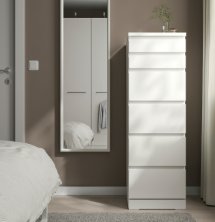 Espejo blanco  NISSEDAL IKEA 40x150 cm