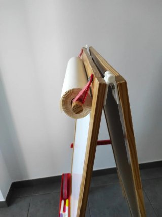 Pizarra infantil de madera Incluye rollo de papel
