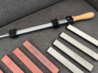 Kit di affilatura per coltelli con pietre diamantate