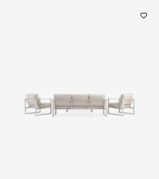 Conjunto jardín VONGE 5 plazas beige