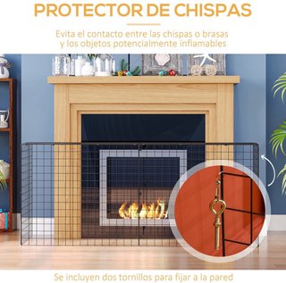 Salvachispas para Chimenea Ajustable