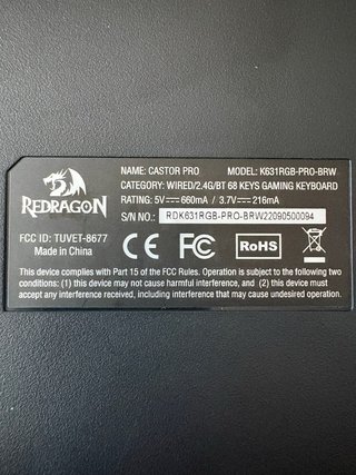 Tastiera meccanica gaming Redragon K631 Pro RGB 65