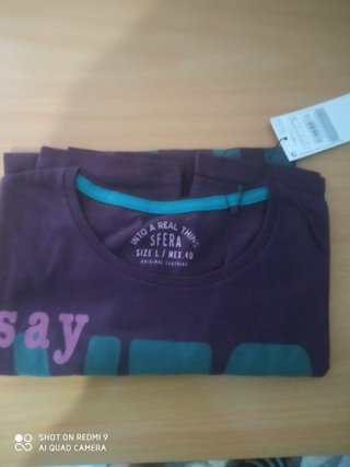Camiseta manga larga Sfera morada talla L