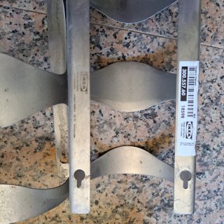 Botelleros Ikea Metal Plateado