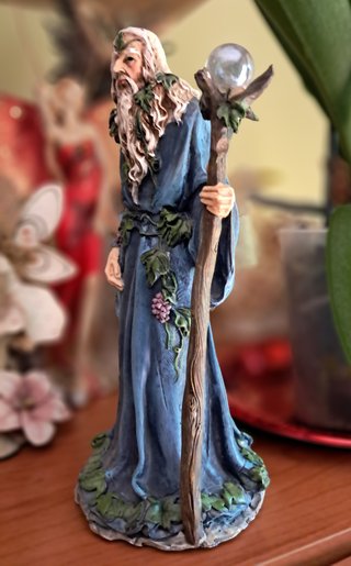 Figura Mago Azul con Bastón