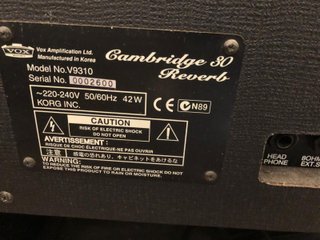Amplificador Vox Cambridge 30 Reverb