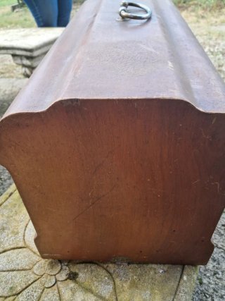 Tapa Máquina Coser Alfa Madera y Metal