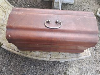 Tapa Máquina Coser Alfa Madera y Metal