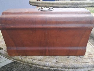 Tapa Máquina Coser Alfa Madera y Metal