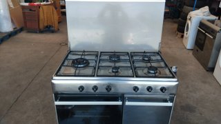 2 cucine a gas inox con forno a gas