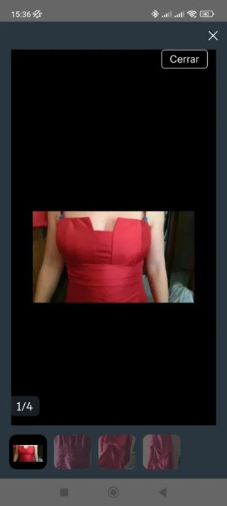 Vestido rojo de fiesta