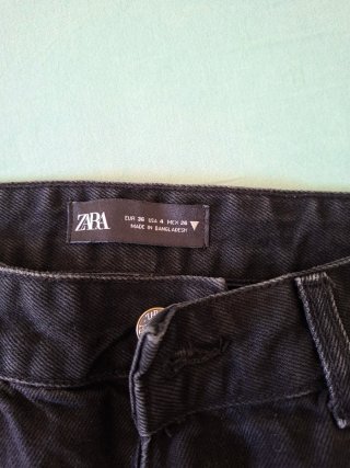 Jeans cargo neri larghi