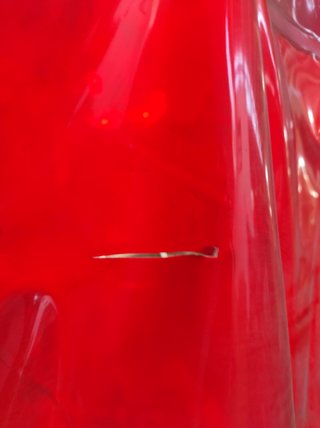 Pantalla soldadura móvil PVC rojo con ruedas CEPRO