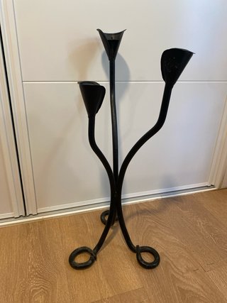 Candelabro de hierro forjado artesanal