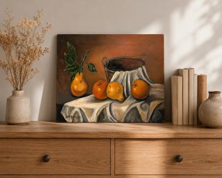 Cuadro al óleo bodegón antiguo