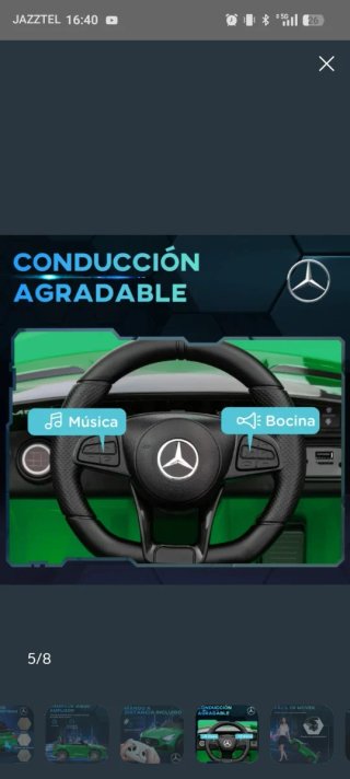 Auto Elettrica Infantile Mercedes AMG Verde