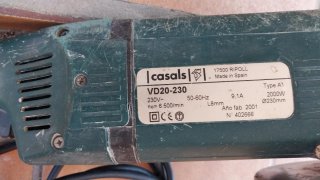 Amoladora Casals 2000W + 4 discos corte