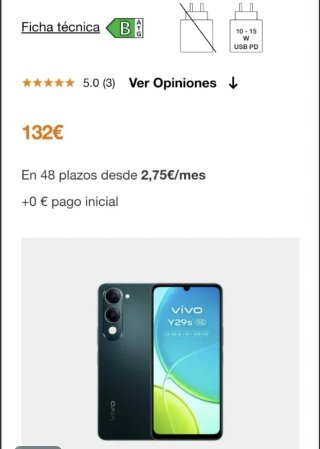 Vivo Y29S 5G Negro