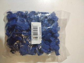100 Connettori Rubacorrente Rapidi Blu