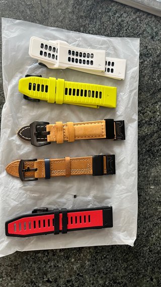 Correas Garmin Fenix 5 (Marrón, Rojo, Blanco, Amar