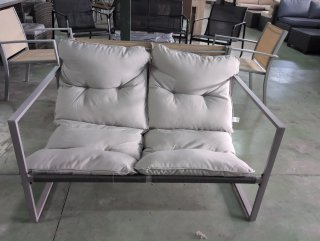 Conjunto Terraza Jardín Metal Gris