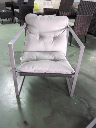 Conjunto Terraza Jardín Metal Gris