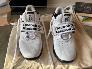 Reebok Legacy Halterofilia Talla 38.5 Blancas