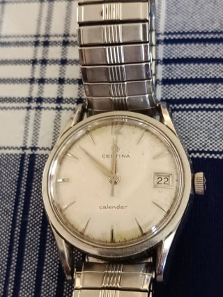 Orologio Certina Calendar Argento Bianco