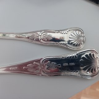 Cubertería Bañada en Plata 75 Piezas Italia