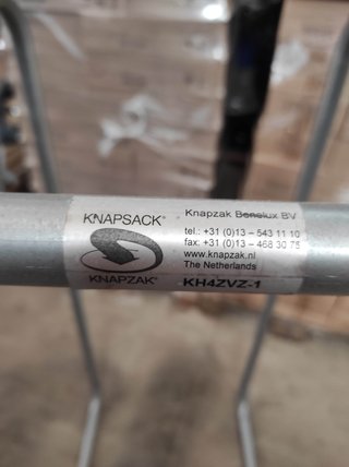 Soporte bolsa basura industrial 400L galvanizado