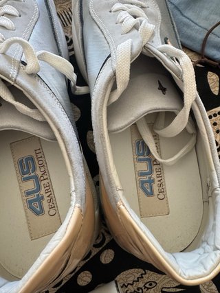 Scarpe Cesare Paciotti Uomo Pelle Camoscio Argento