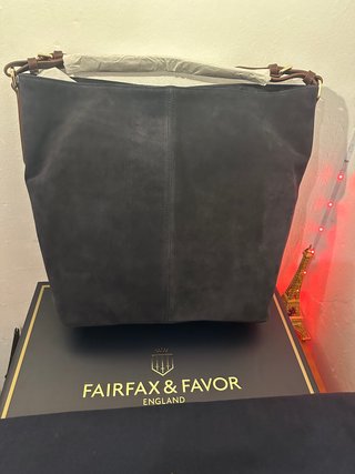 Bolso Fairfax & Favor Azul y Marrón