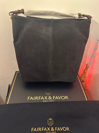 Bolso Fairfax & Favor Azul y Marrón