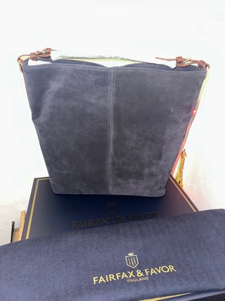 Bolso Fairfax & Favor Azul y Marrón