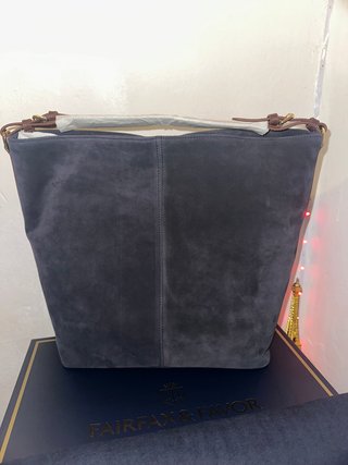 Bolso Fairfax & Favor Azul y Marrón