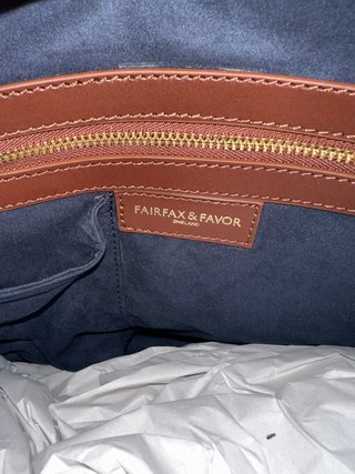 Bolso Fairfax & Favor Azul y Marrón