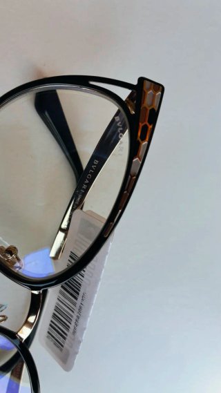 Gafas Bvlgari Serpenti Negras y Doradas