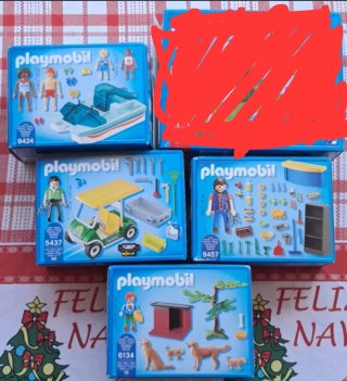 4 Cajas Vacías Playmobil