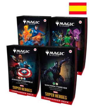 Commander Marvel Super Heroes 4 Mazos (SEPARADOS)