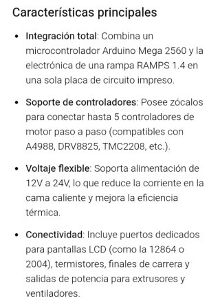 Placa base MKS Gen V1.4 impresoras 3D reprap