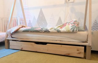 Cama tipi infantil 70*140cm con cajón.