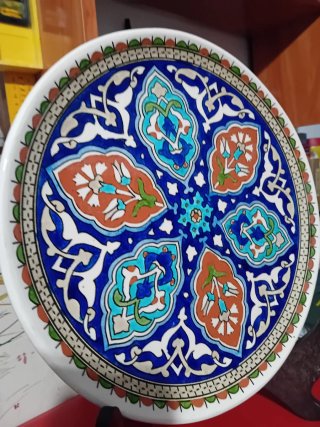 Plato Turquía decorativo de cerámica