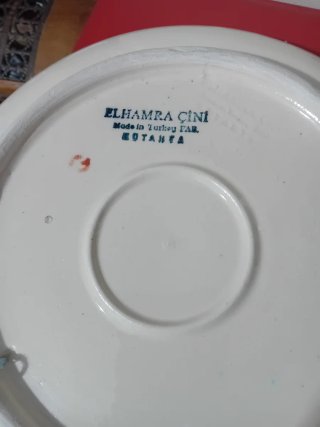 Plato Turquía decorativo de cerámica