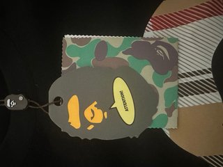 Camiseta BAPE A Bathing Ape a cuadros negra