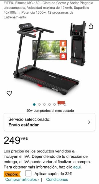 Cinta de correr a estrenar